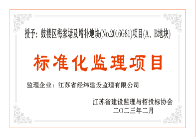 2022年標(biāo)準(zhǔn)化監(jiān)理項目